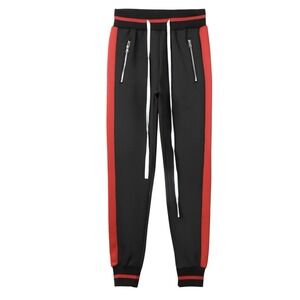 WEIV Men's Black and Red Track Pants NWT Size large MSRP $58